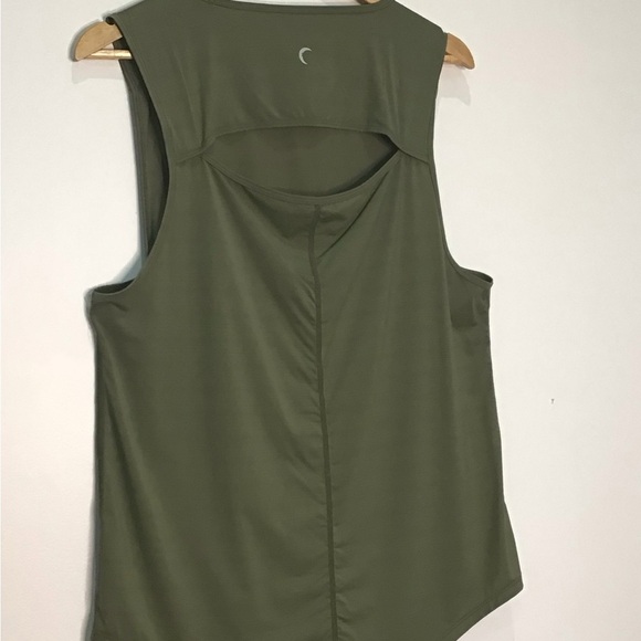ZYIA Active Olive Green Horizon Keyhole Back Sleeveless Tank Top Size XXL - Picture 6 of 8
